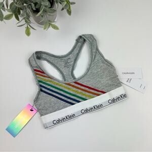 Calvin Klein Modern Cotton Pride Bralette Size X-Small